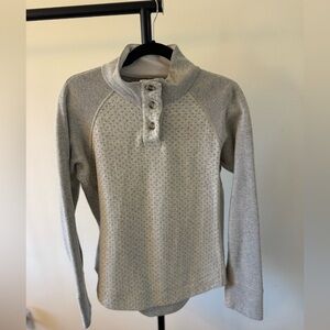 Prana Heather Gray Knit Sweater
